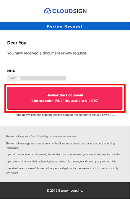 Consenting to a Received Document